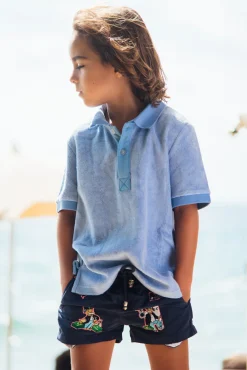Garçons<Les Canebiers All Over Roro Kids - Navy