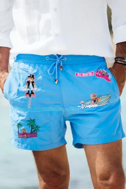 Places|Best Sellers<Les Canebiers All Over Saint-Barth - Blue