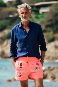 Places|Best Sellers<Les Canebiers All Over Saint-Barth - Orange