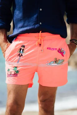 Places|Best Sellers<Les Canebiers All Over Saint-Barth - Orange