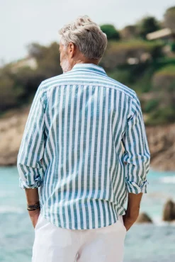 Chemises<Les Canebiers Divin Cotton - Green Stripes