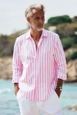 Chemises<Les Canebiers Divin Cotton - Pink Stripes