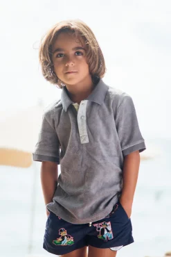 Garçons<Les Canebiers Polo Kids - Grey
