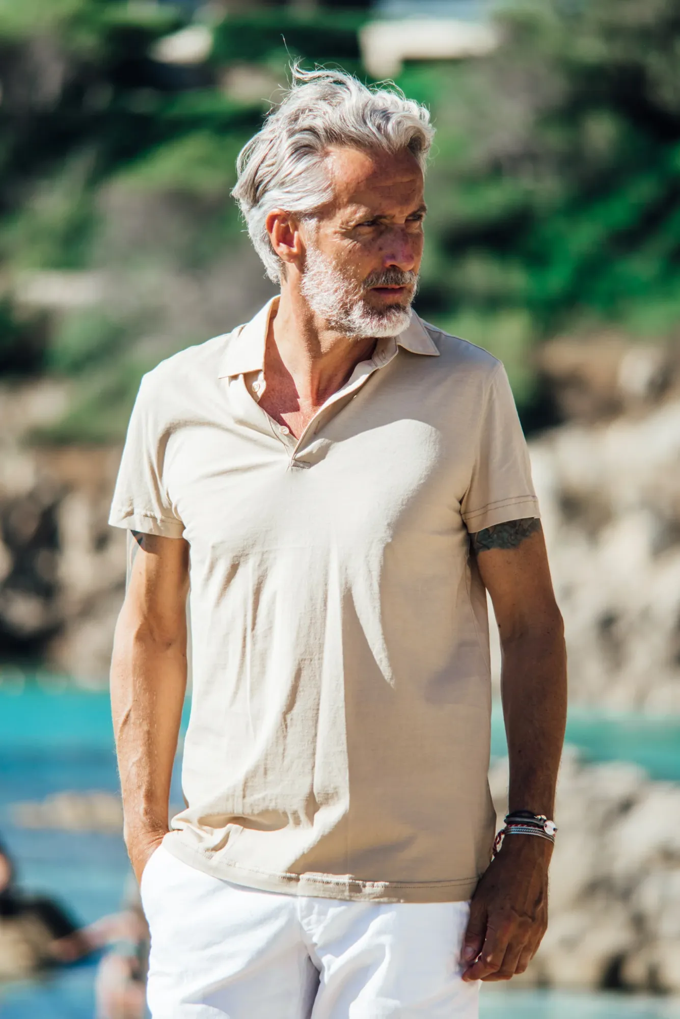 Polos<Les Canebiers Polo Marsouin - Beige