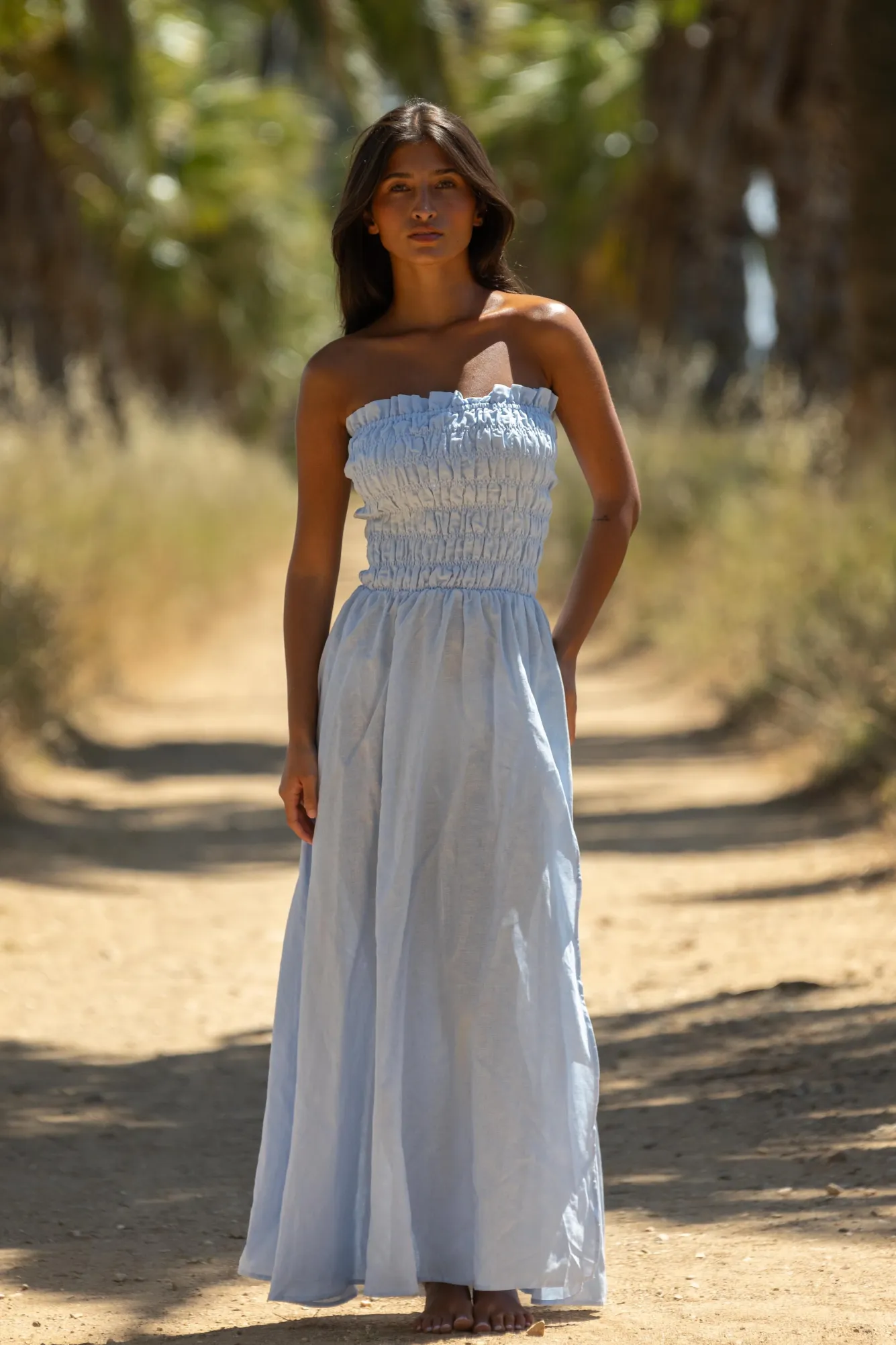 Robes<Les Canebiers Robe Allard - Bleu Ciel