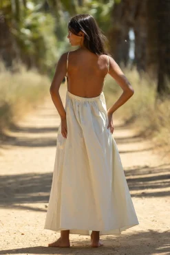 Robes<Les Canebiers Robe Guisan - Écru