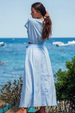 Ensemble|Jupes<Les Canebiers Sariette - Sky Blue