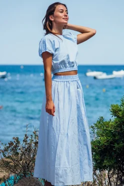 Ensemble|Jupes<Les Canebiers Sariette - Sky Blue