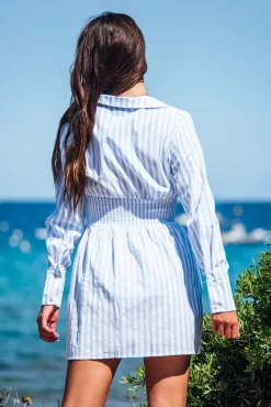 Robes<Les Canebiers Vignes - Sky Blue Stripes